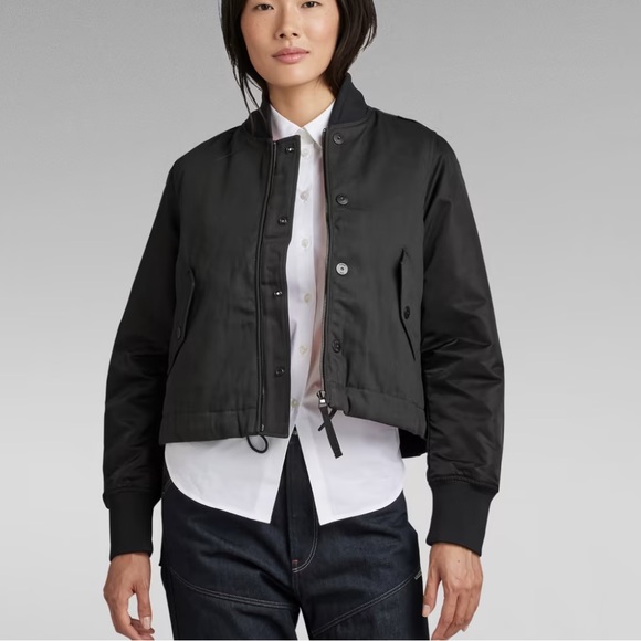 DRAWSTRING BOMBER Jacket G-Star - Picture 3 of 6